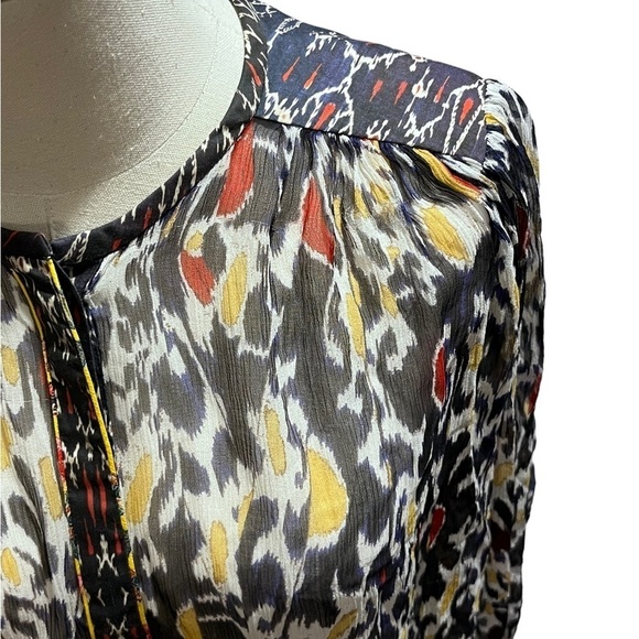 Isabel Marant Blouse Pilay Multi
Printed Silk Sheer SZ 36/US SM Long Sleeve Top - Picture 14 of 16